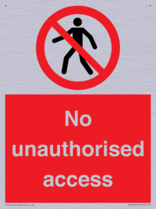 No unauthorised access